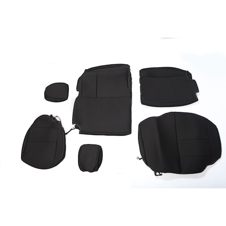 Rugged Ridge SEAT COVER, REAR, NEOPRENE BLACK; 07-18 JEEP WRANGLER JKU 13264.01